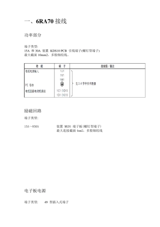 6RA70接线基本操作全面总结