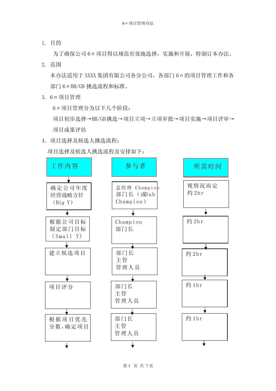 6Sigma项目管理办法_第2页