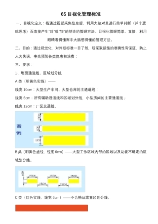 6S目视化管理标准