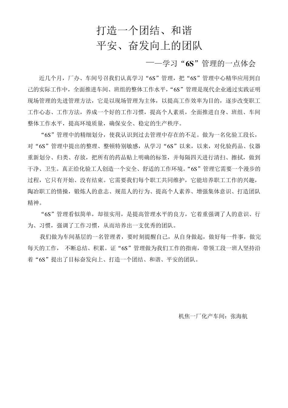 6S管理心得_第1页