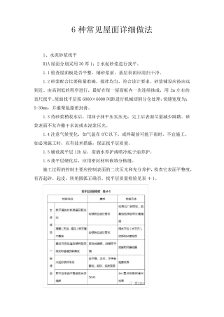 6种常见屋面详细做法