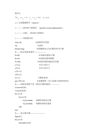 6种粒子群算法程序