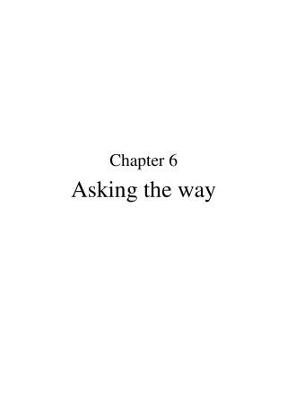 6问路askingtheway英文对话