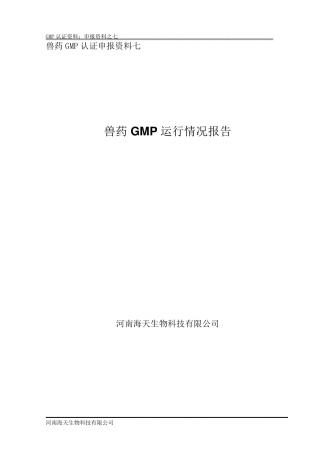 7.GMP运行情况报告
