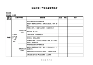 7.精装修设计成果审查要点(样板房)