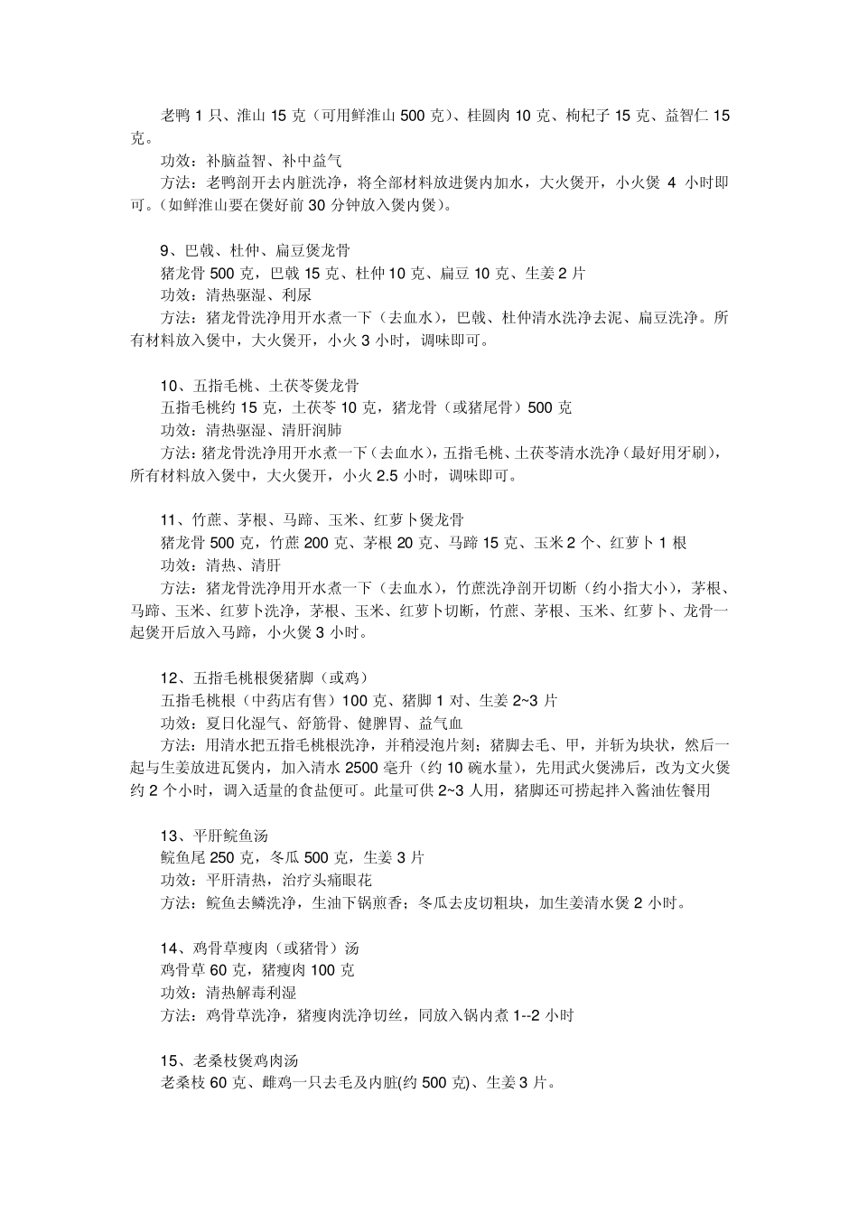 70个广东汤谱精心收藏汤谱大全_第2页