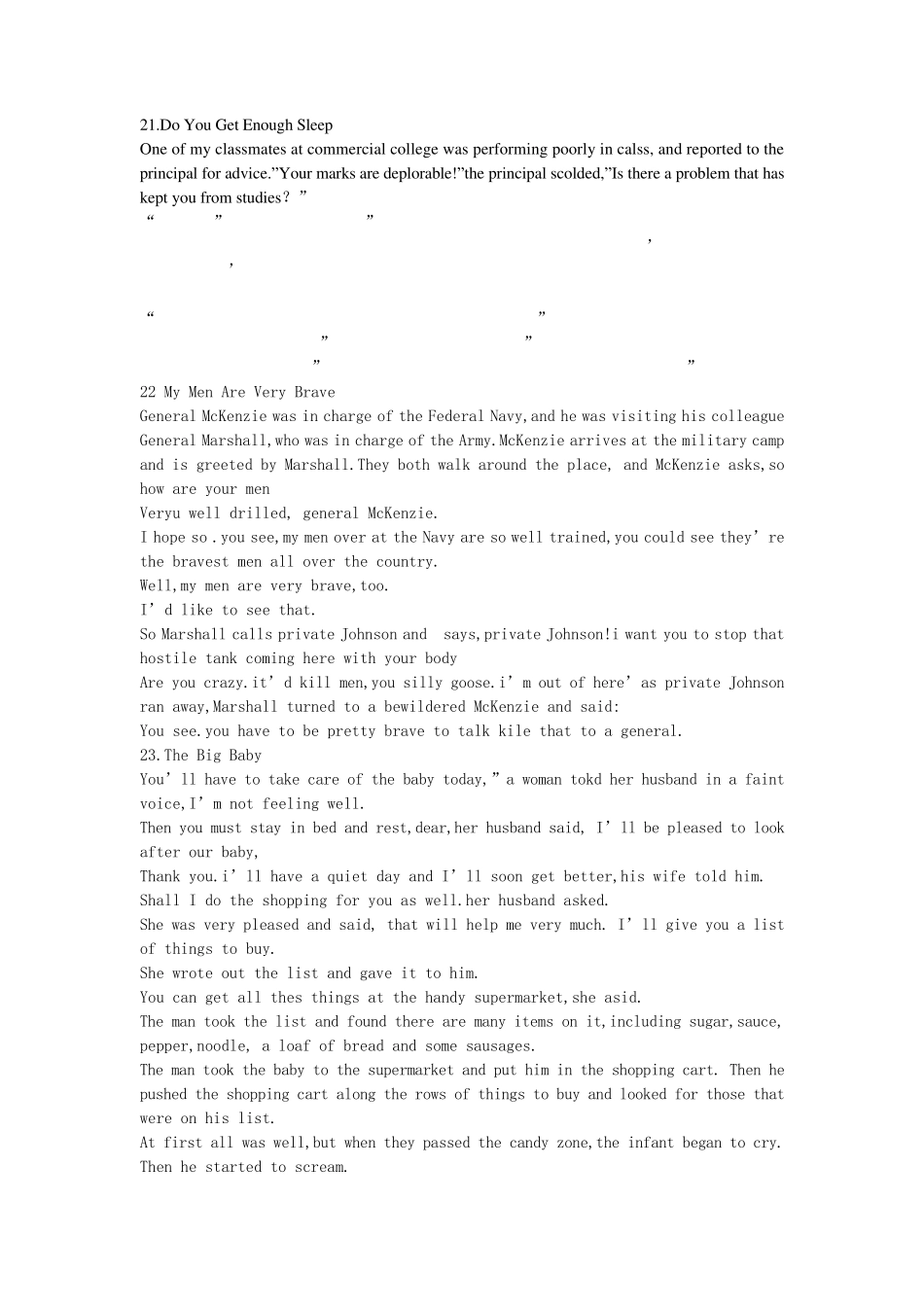 710分如鱼得水记单词100幽默笑话：四级词汇篇章记忆2150_第1页