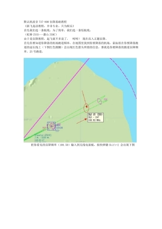 737800盲降教程(仅适用与模拟飞行游戏)