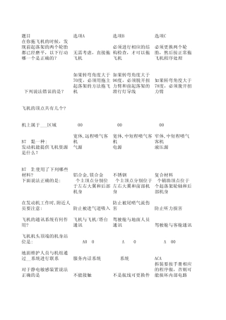 737NG机型全新题库