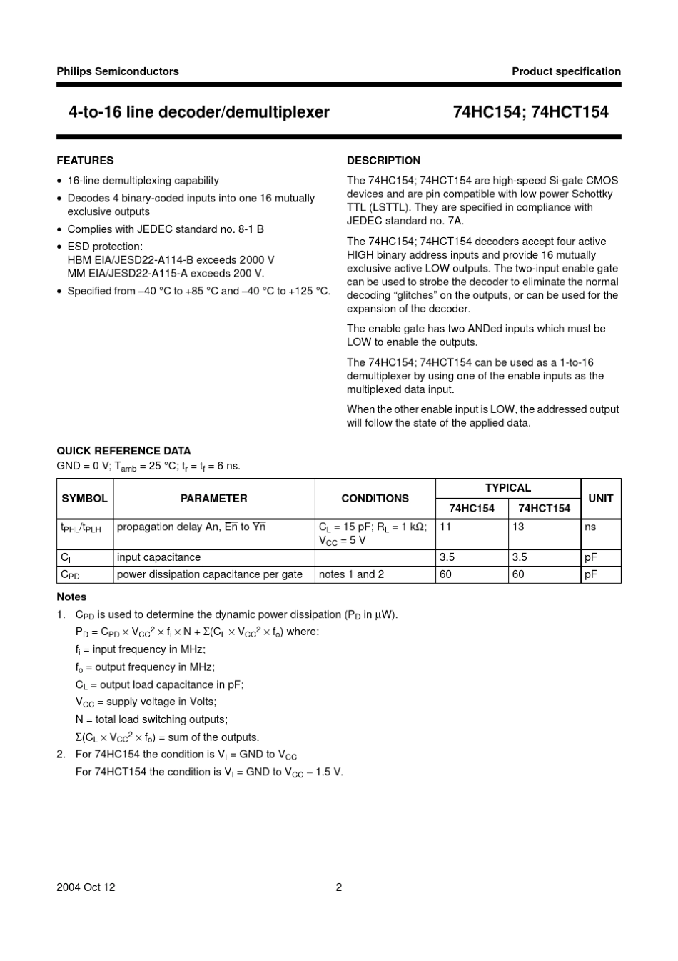 74LS154英文资料封装资料_第2页