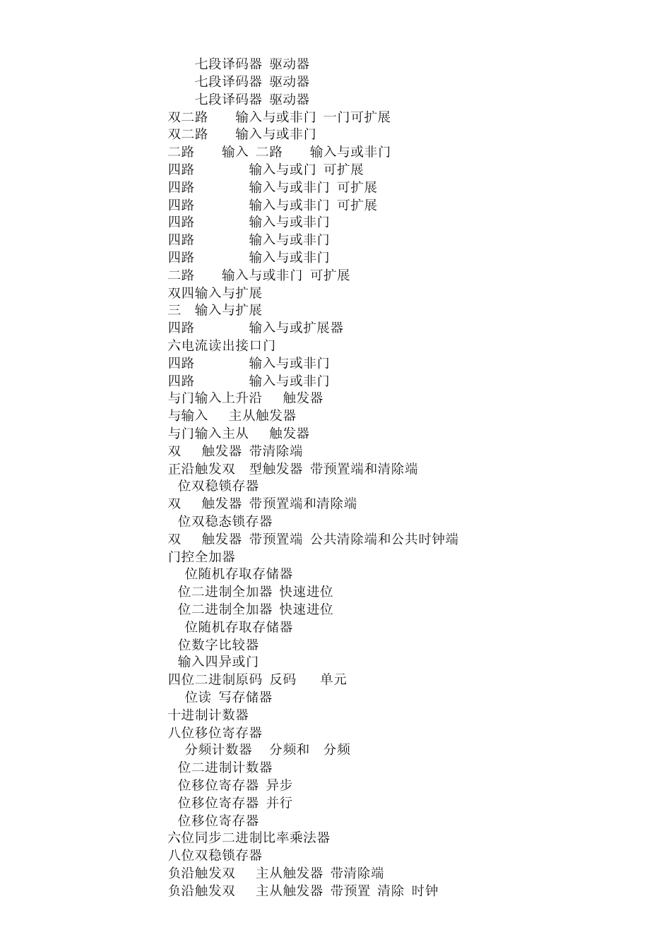 74LS系列集成电路功能一览表_第2页