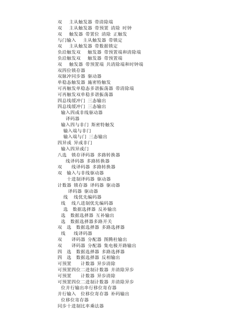 74LS系列集成电路功能一览表_第3页