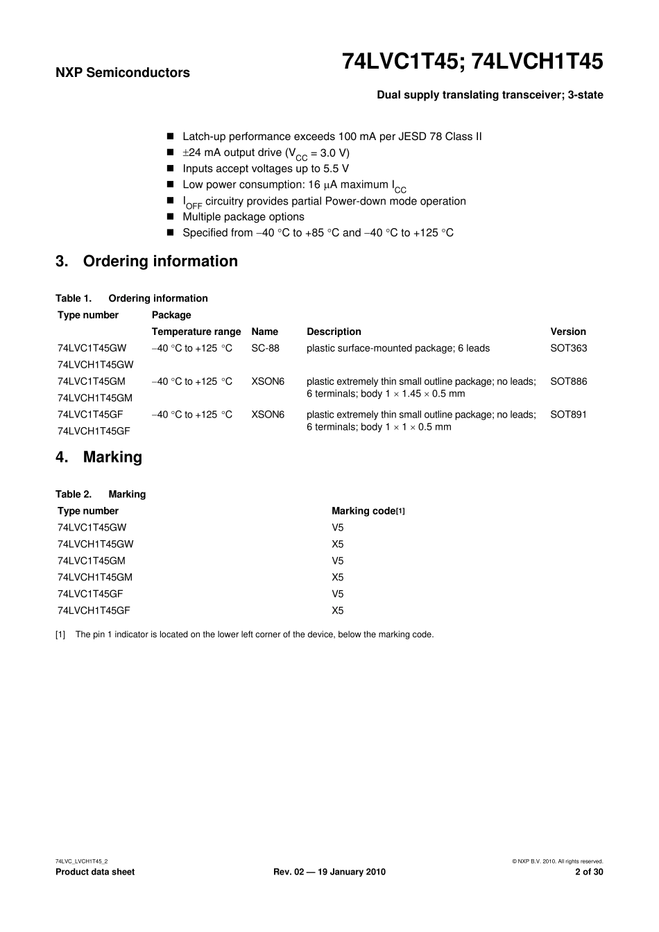 74LVC_LVCH1T45_第2页