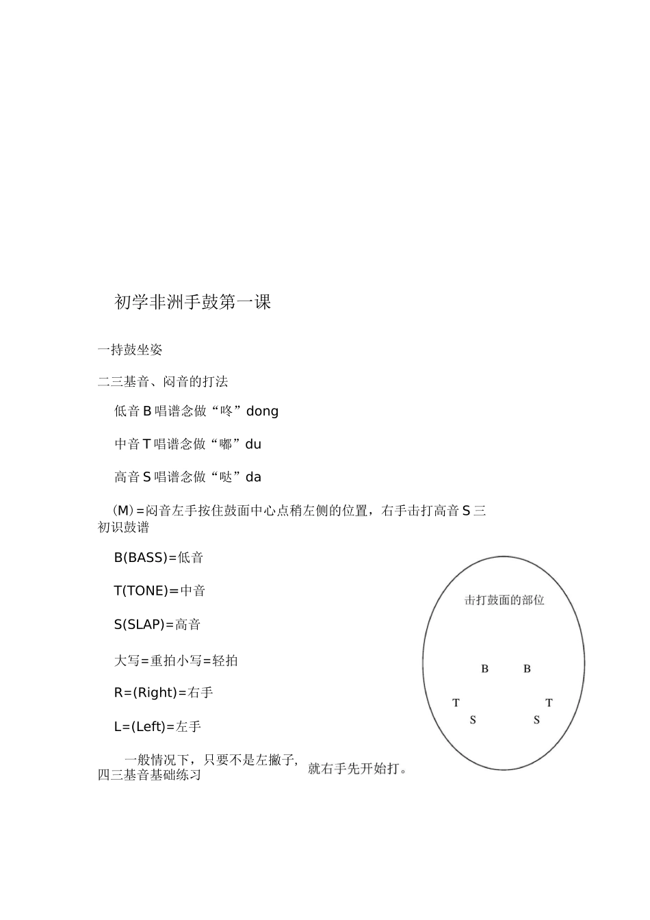 初学非洲手鼓第一课1._第1页