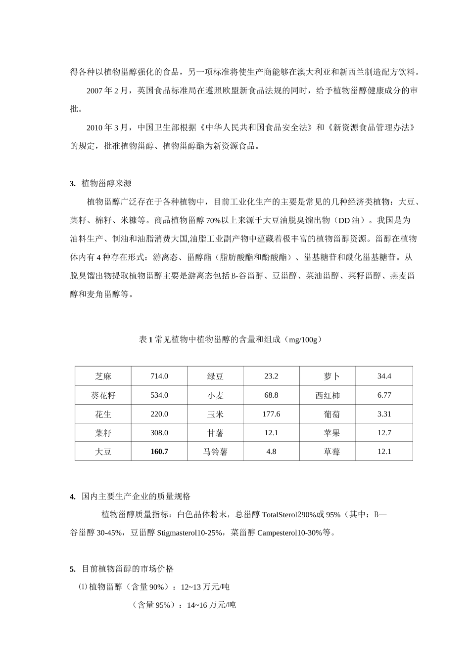 植物甾醇报告_第2页