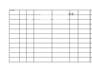 餐厨废弃物处理台账记录表