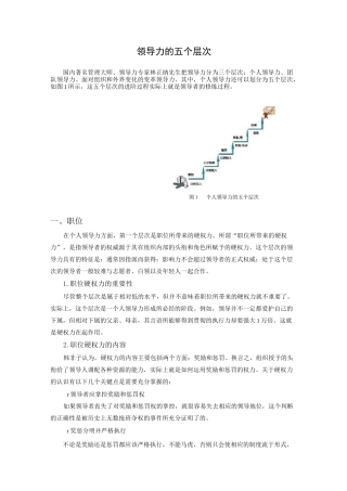 领导力的五个层次