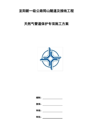 天然气管道保护专项方案