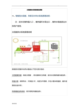 太阳能热水系统控制与原理