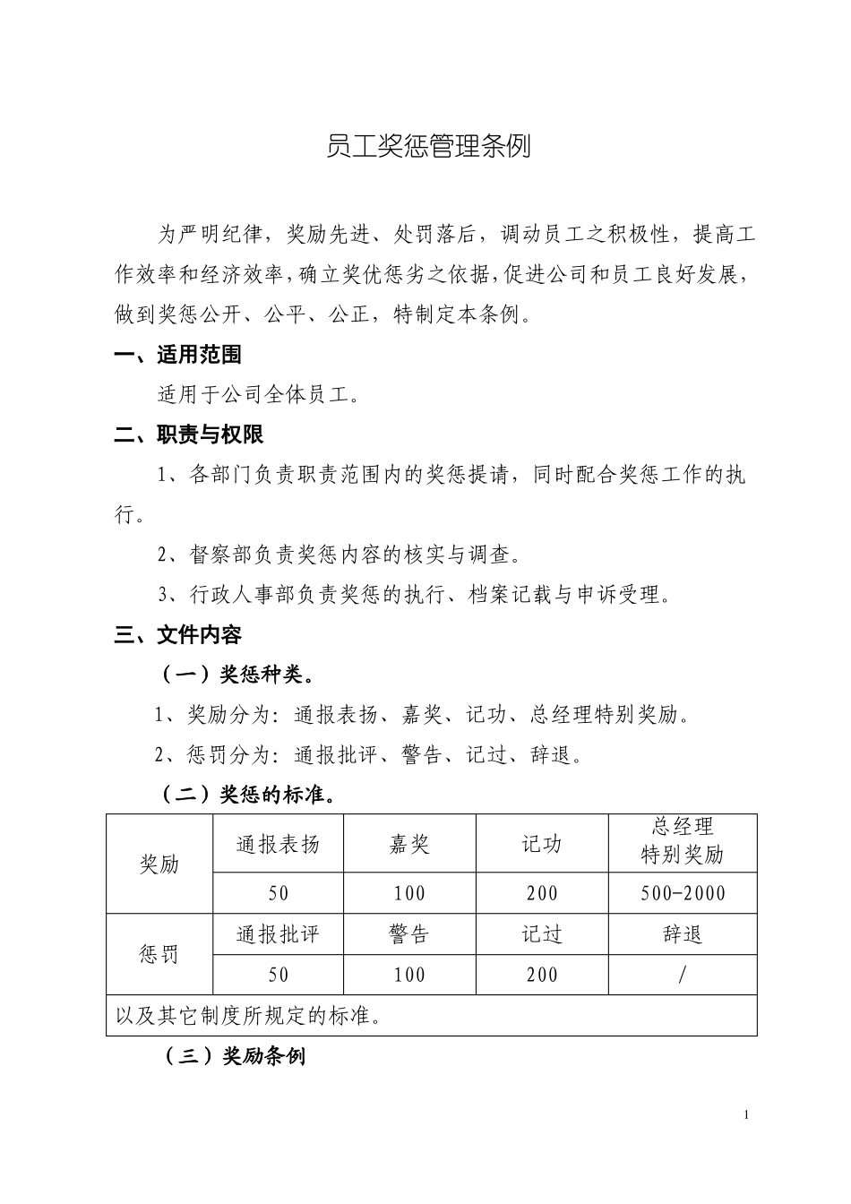 奖惩管理制度_第1页