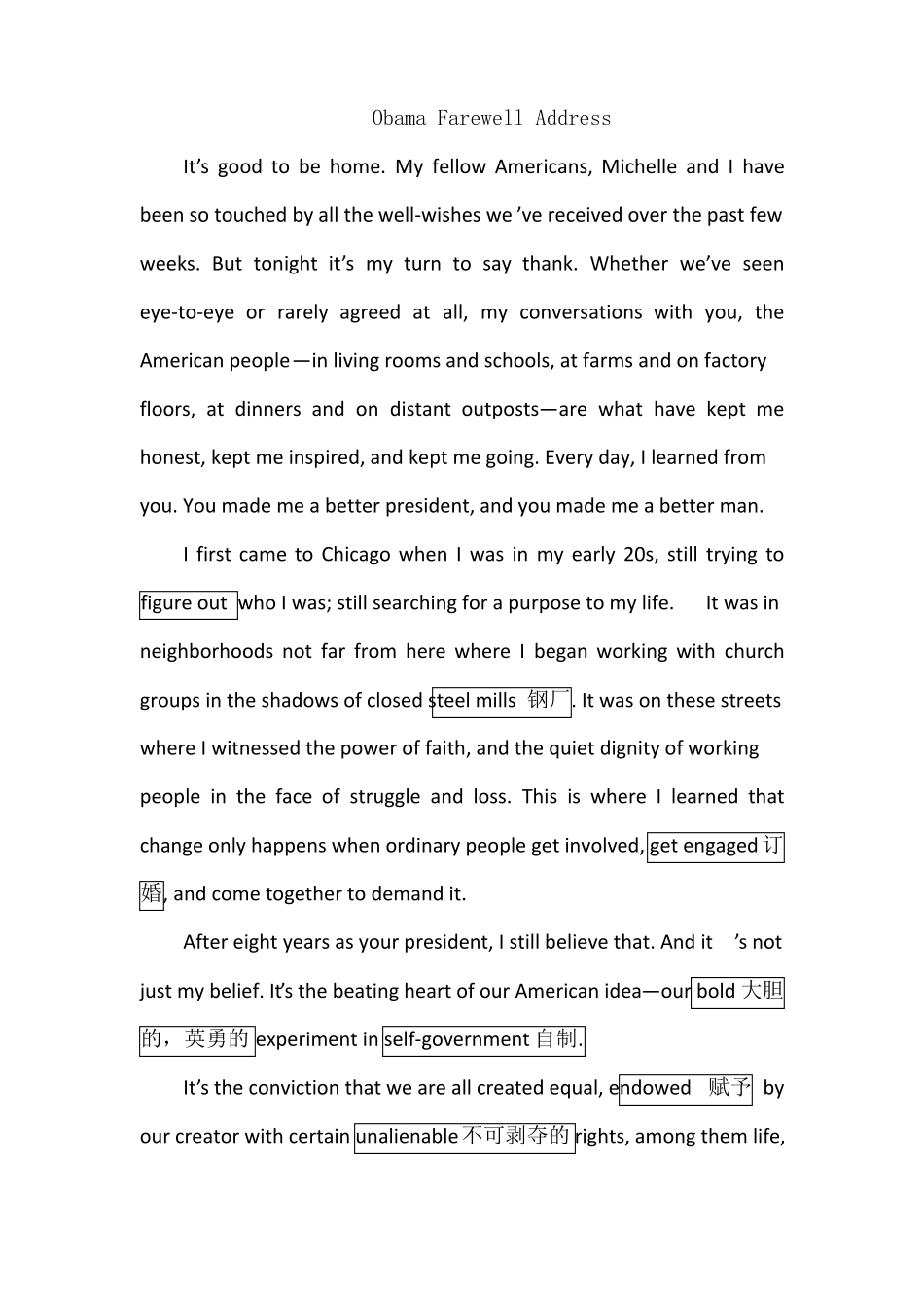 奥巴马卸任演讲稿_第1页