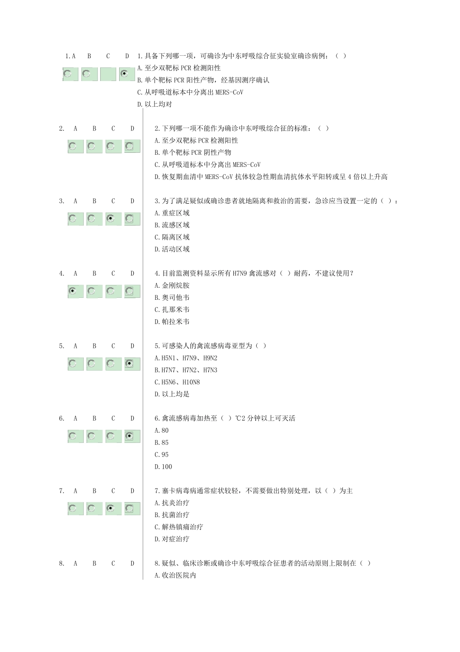 好医生必修课H7N9流感等6种突发传染病防治知识_第1页