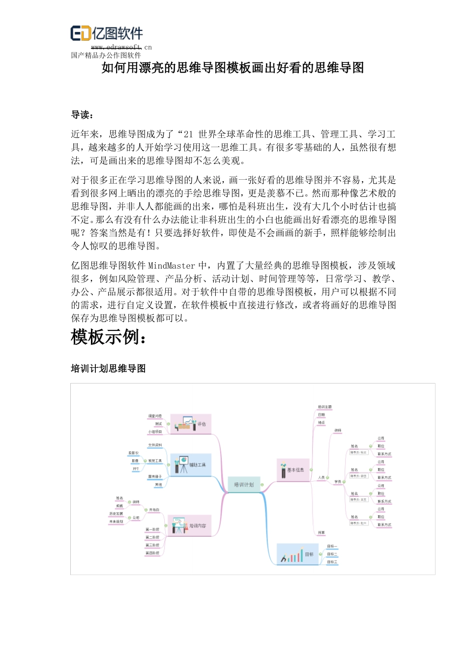 如何用漂亮的思维导图模板画出好看的思维导图_第1页