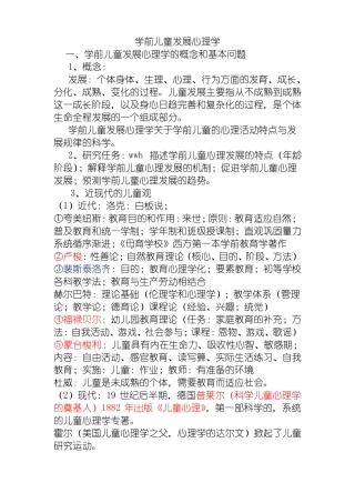 学前儿童发展心理学