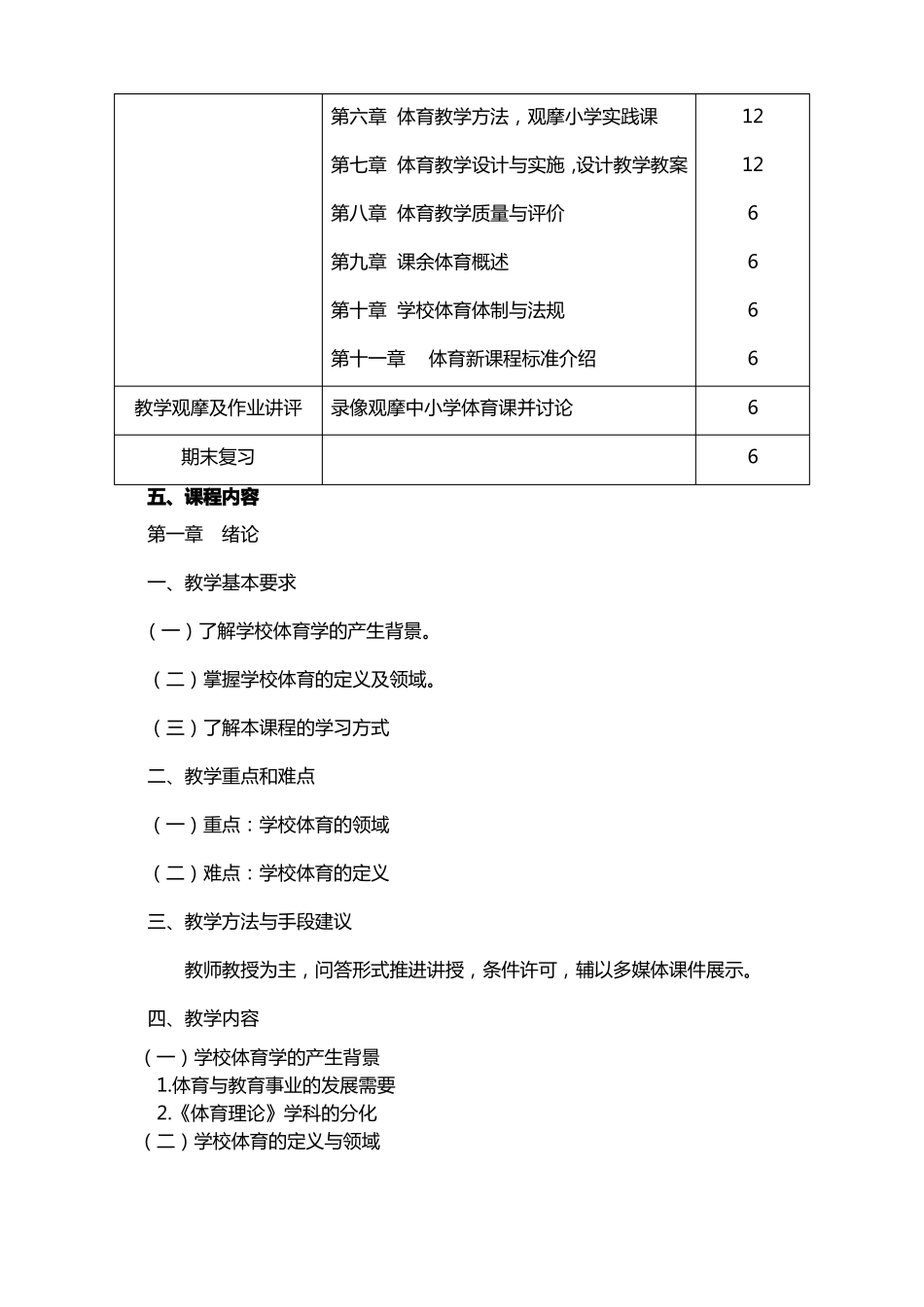 学校体育学教学大纲_第2页