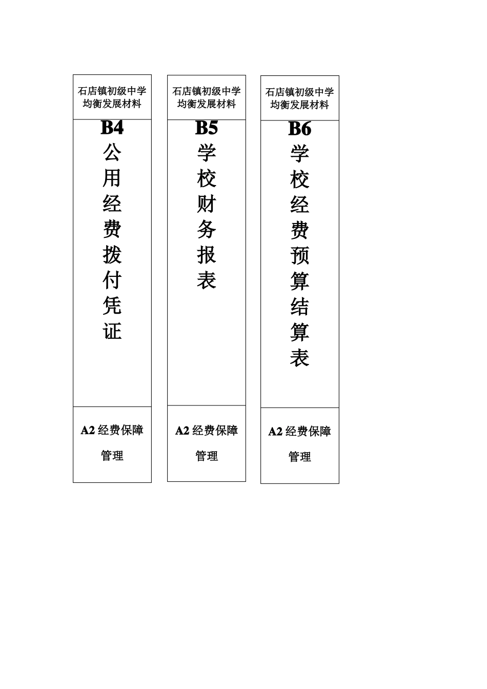 学校均衡发展档案盒标签模板_第2页