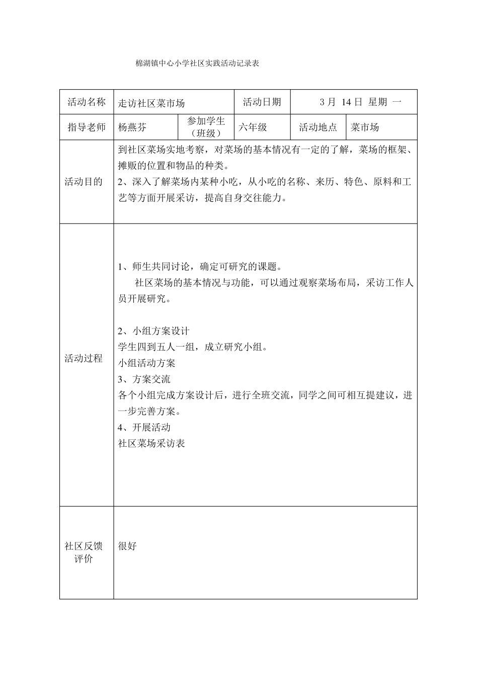 学生社会实践记录表模板_第2页