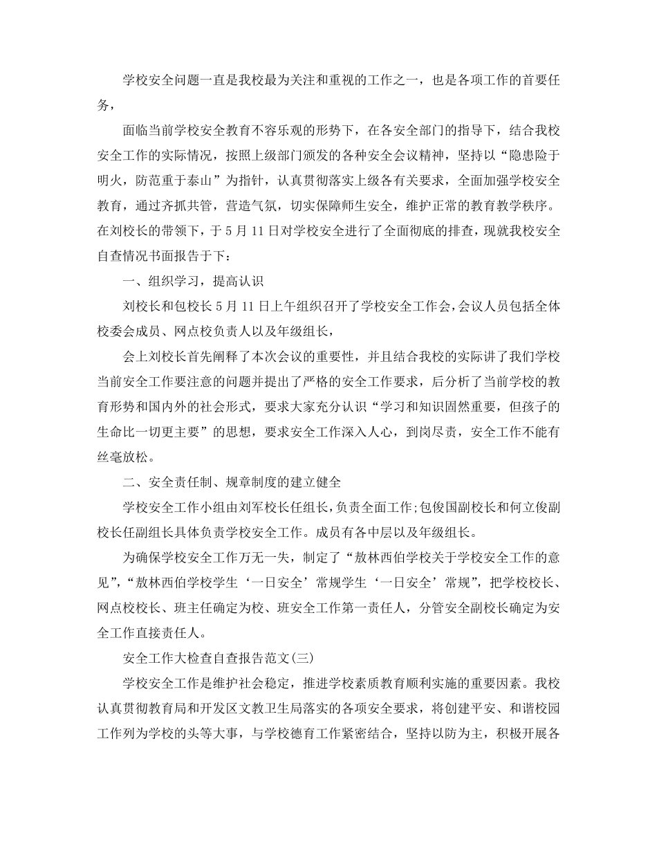 安全工作大检查自查报告_第3页