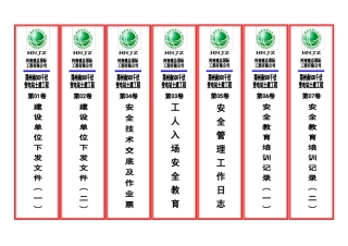 安全档案盒标签