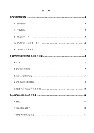 安全生产事故应急预案全套