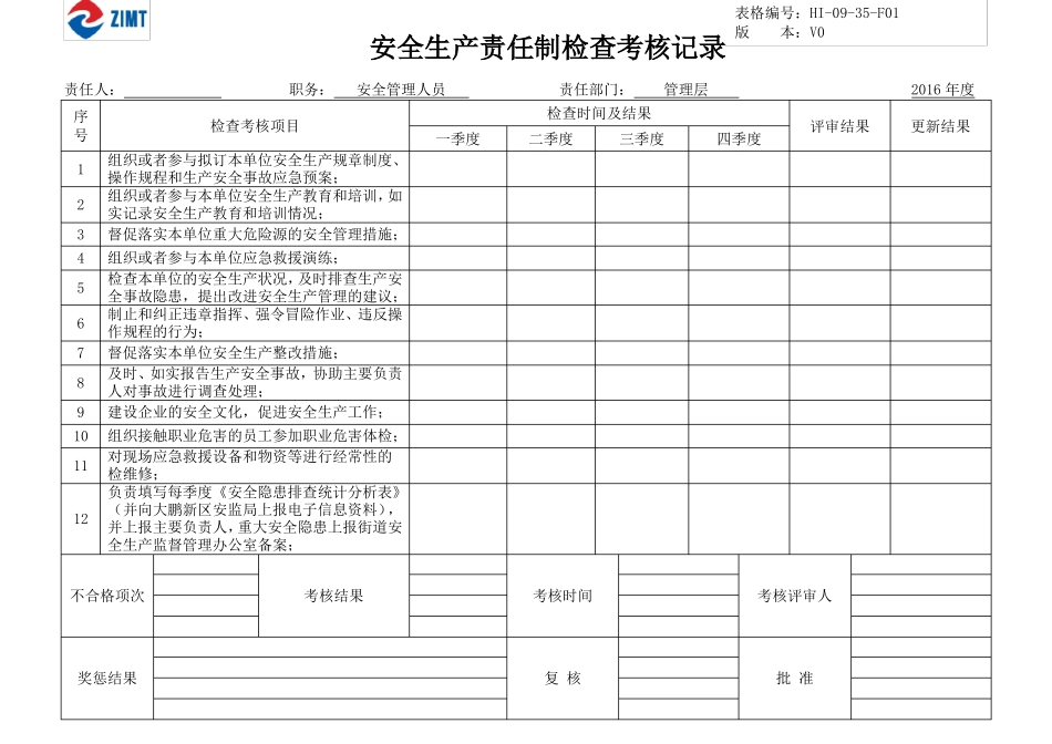 安全生产责任制考核评审记录_第3页