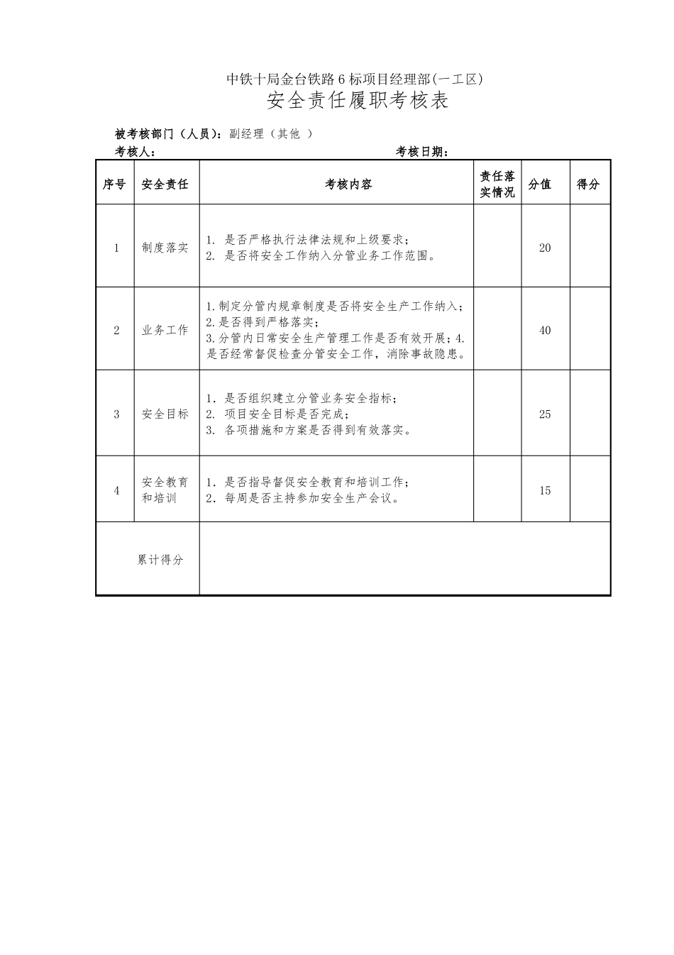 安全质量考核表_第3页