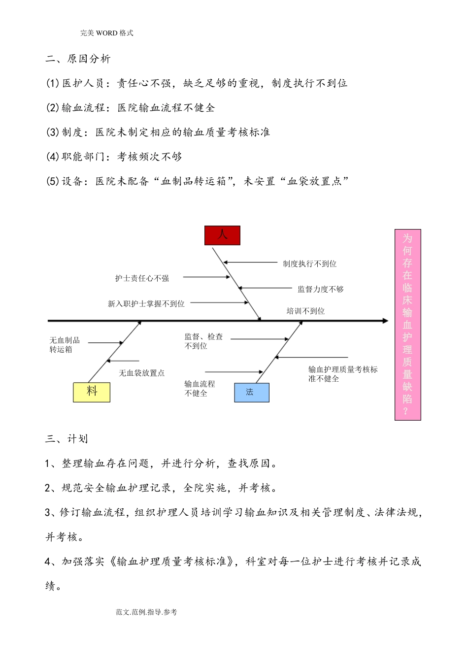 安全输血护理-综合质量PDCA持续改进_第2页