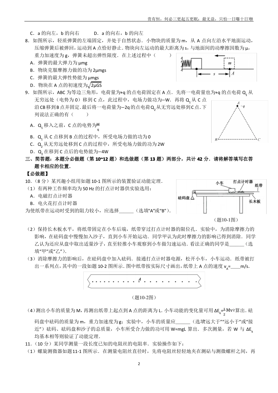 完整2019江苏高考物理_第2页