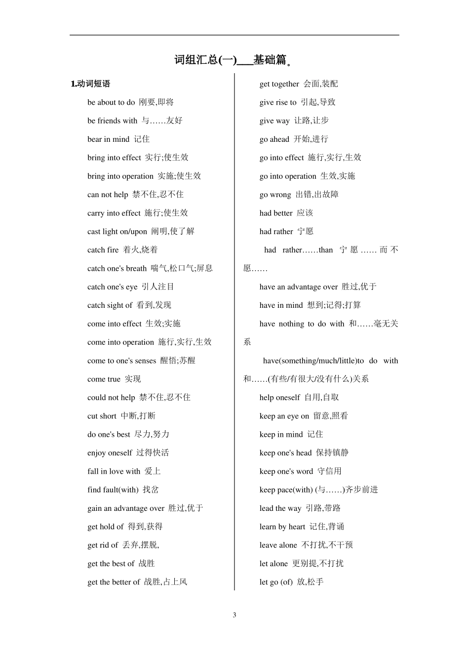 完整专四高频词汇与短语,含例句_第3页