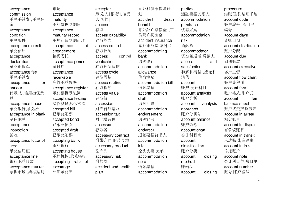 完整版会计词典中英文对照_第2页