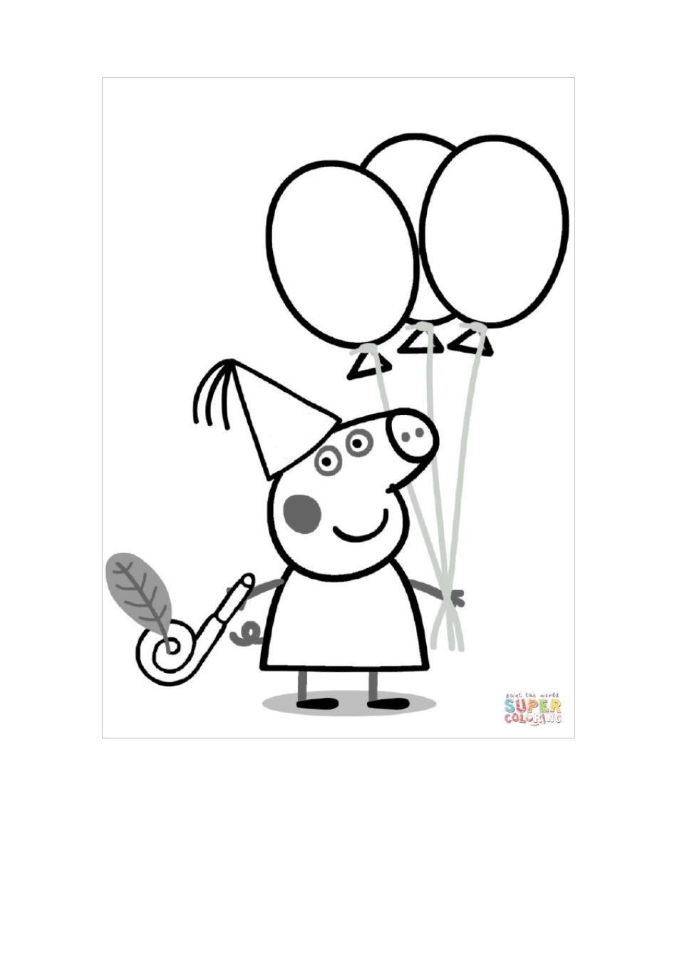 完整版小猪佩奇幼儿涂色儿童涂色_第2页