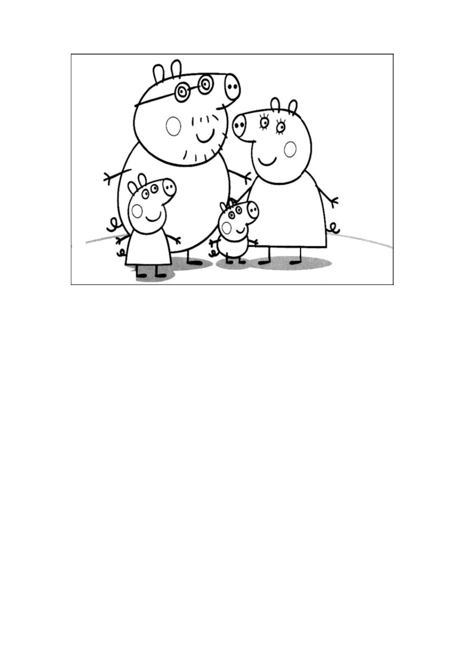 完整版幼儿小猪佩奇涂色_第1页