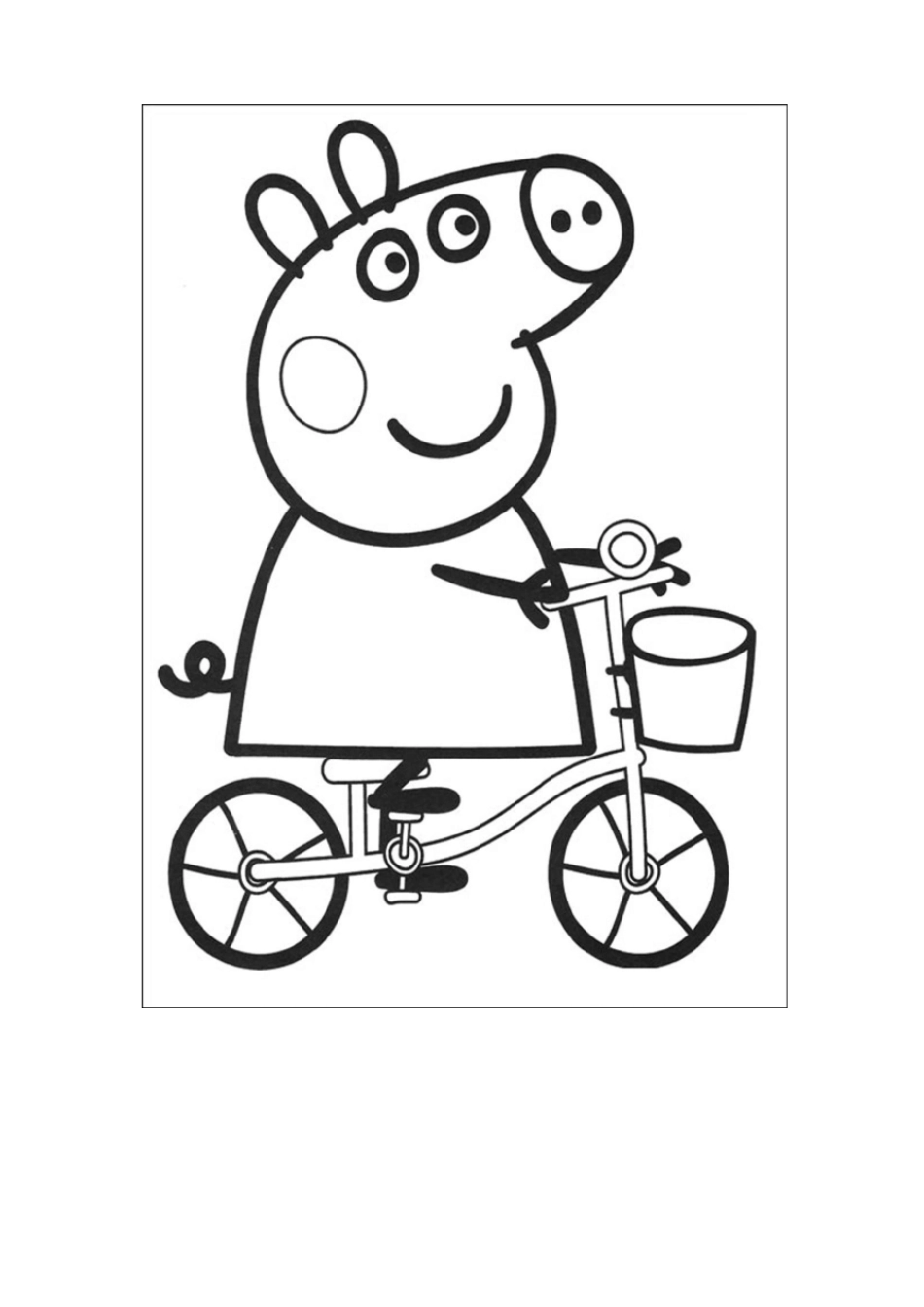 完整版幼儿小猪佩奇涂色_第2页