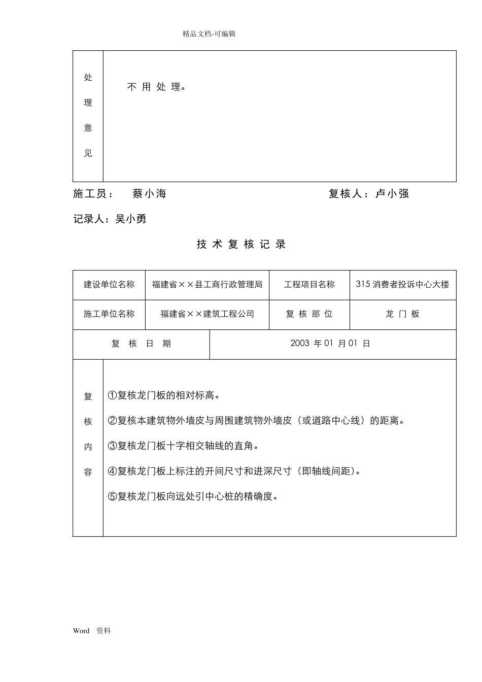 完整版技术复核记录范本_第2页