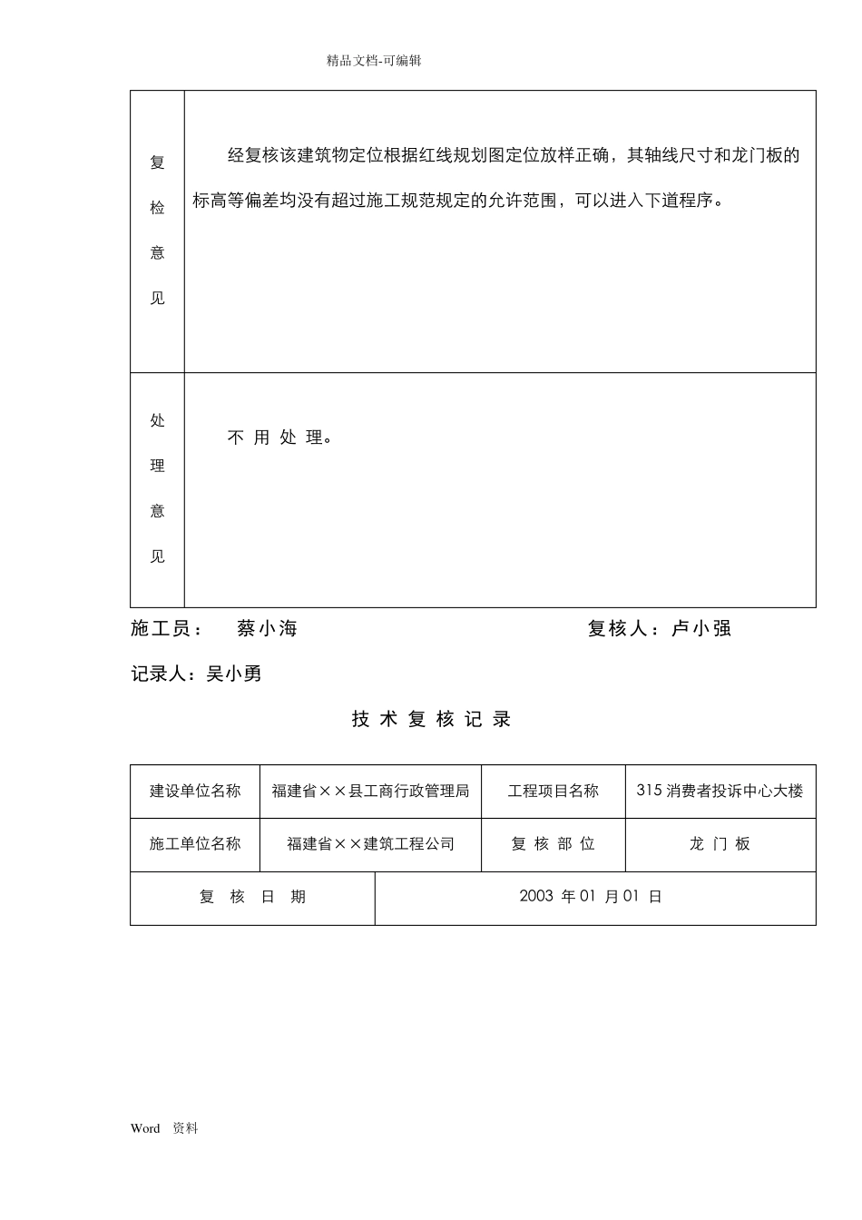 完整版技术复核记录范本_第3页