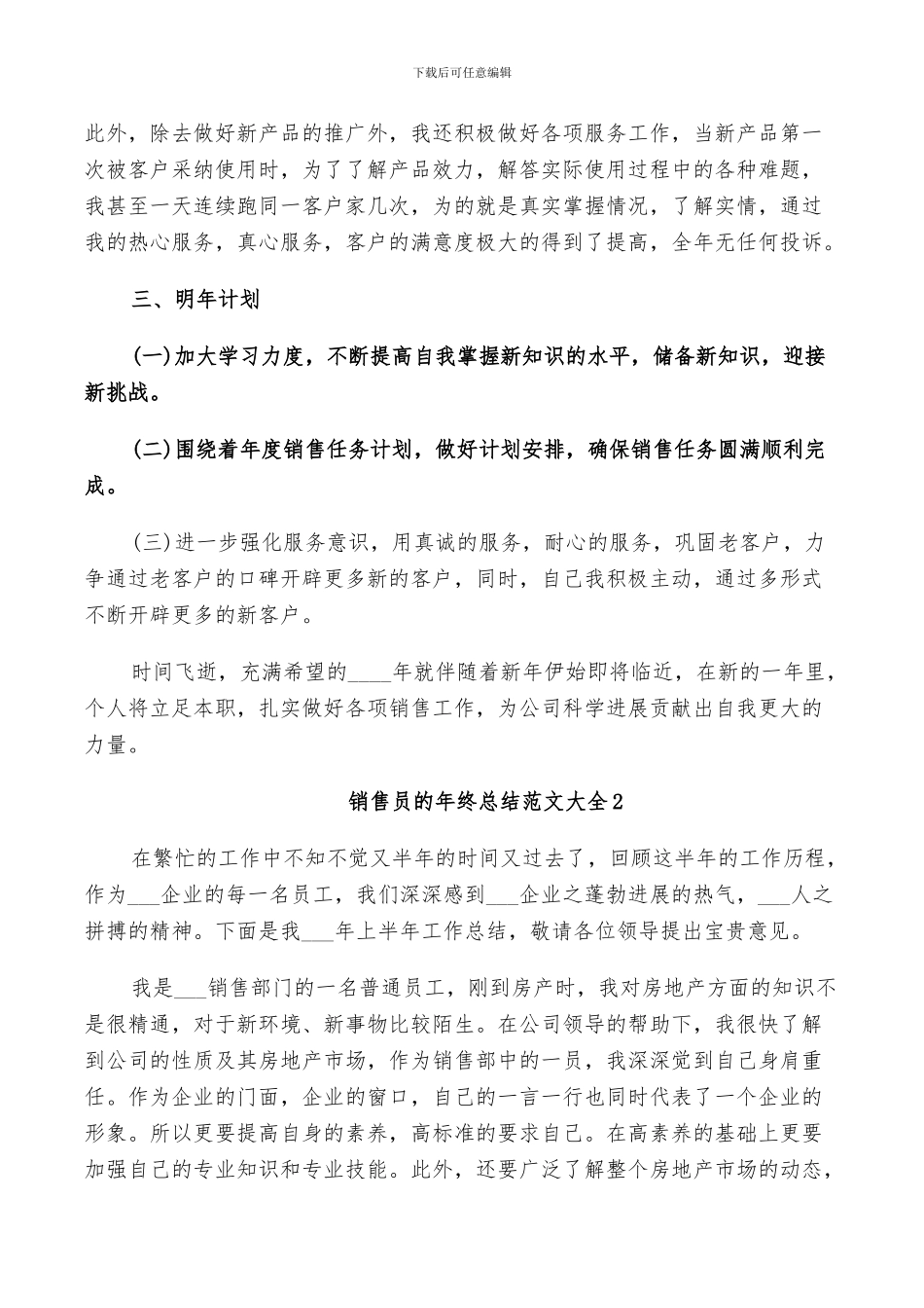 2024年销售员的年终总结范文_第2页