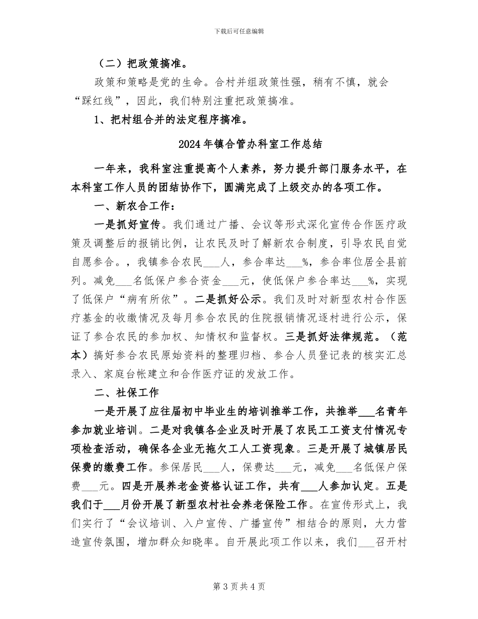 2024年镇合村并组工作经验总结_第3页