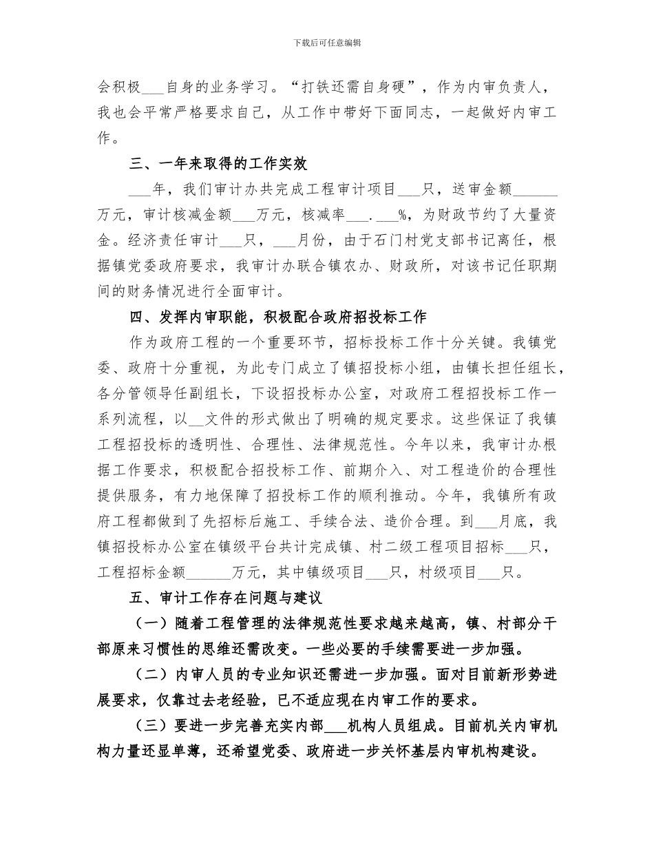 2024年镇审计办工作总结_第2页