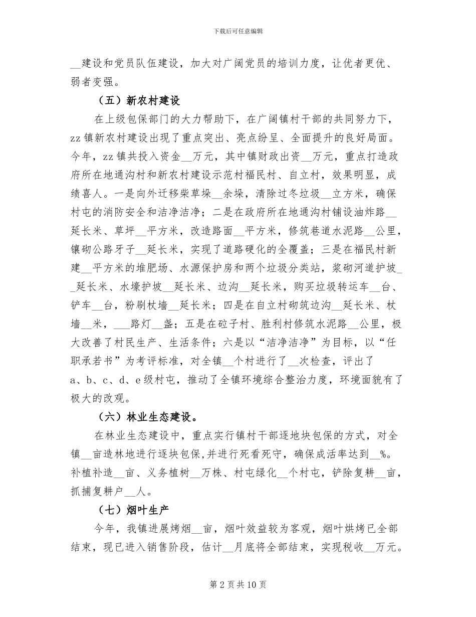 2024年镇年工作总结及年工作要点_第2页