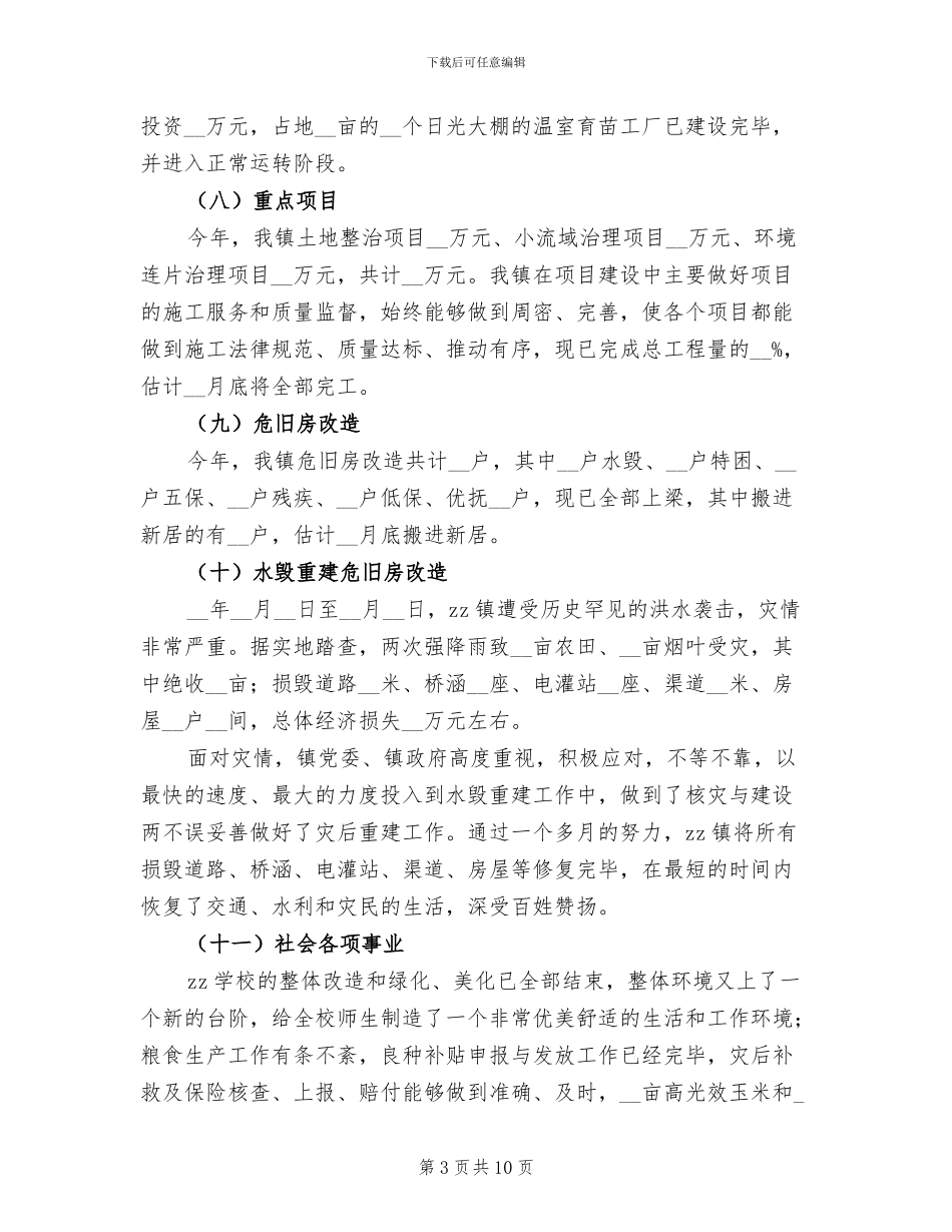 2024年镇年工作总结及年工作要点_第3页